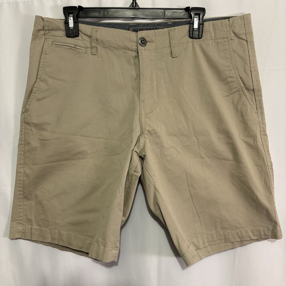 OPB Shorts Original Paperbacks Chino Shorts Mens Size 34 Flat Front Pockets